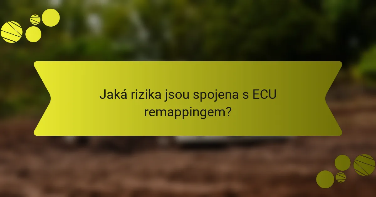 Jaká rizika jsou spojena s ECU remappingem?